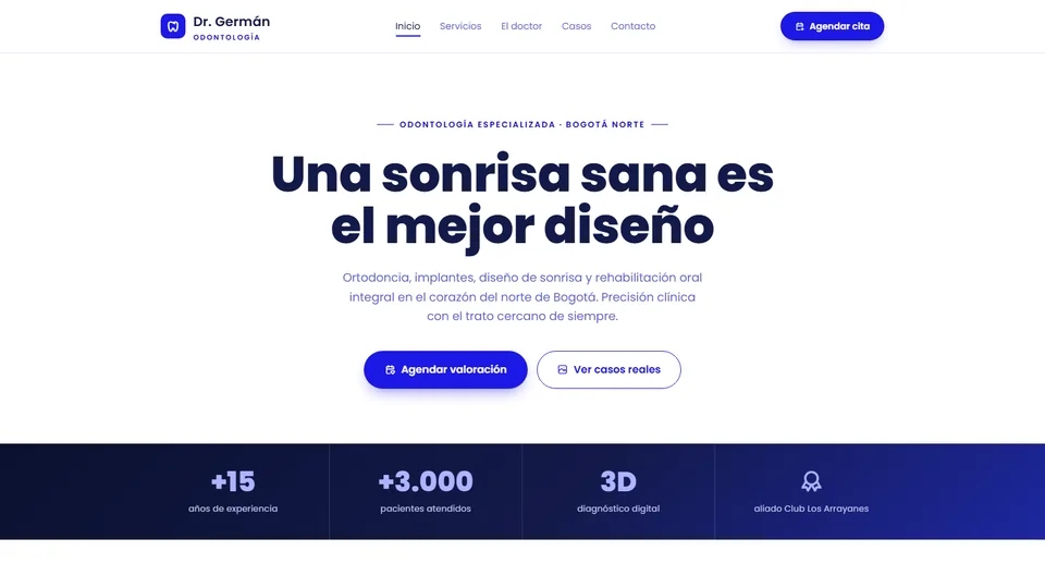 Sitio web de Dr. Germán Odontología